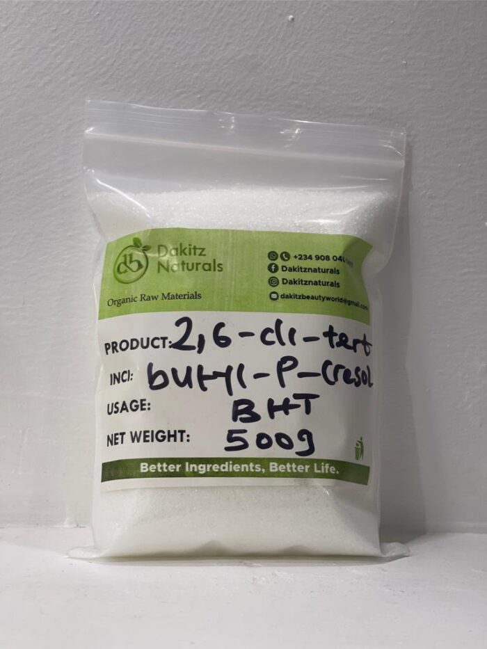 Butylated Hydoxytoluene (BHT)
