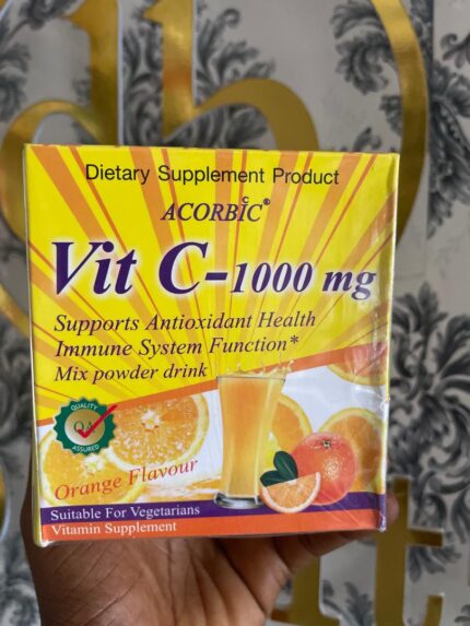 Acorbic Vitamin C- 1000mg Orange Flavour Powder Drink