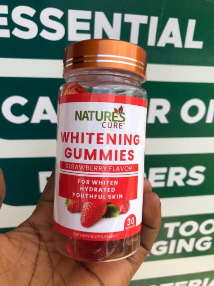 Nature's Cure Skin Whitening Gummies- Strawberry Flavour