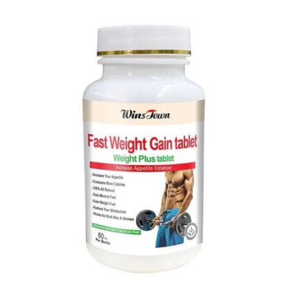 Wins Town Fast Weight Gain Tablet with Pea Protein | Dietary Supplement for Weight Gain, Muscle Mass, and Increasing Appetite