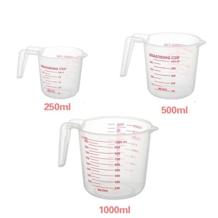 Measuring cup set (1000ml, 500ml, 250ml)