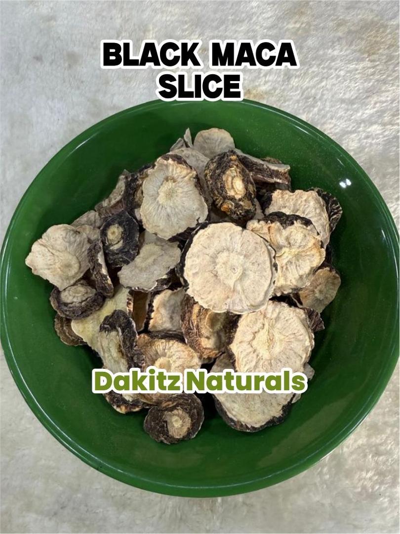 black maca slice